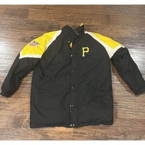 Vtg Starter Diamond Collection Pittsburgh Pirates XL Bullpen Down‎ Parka Jacket